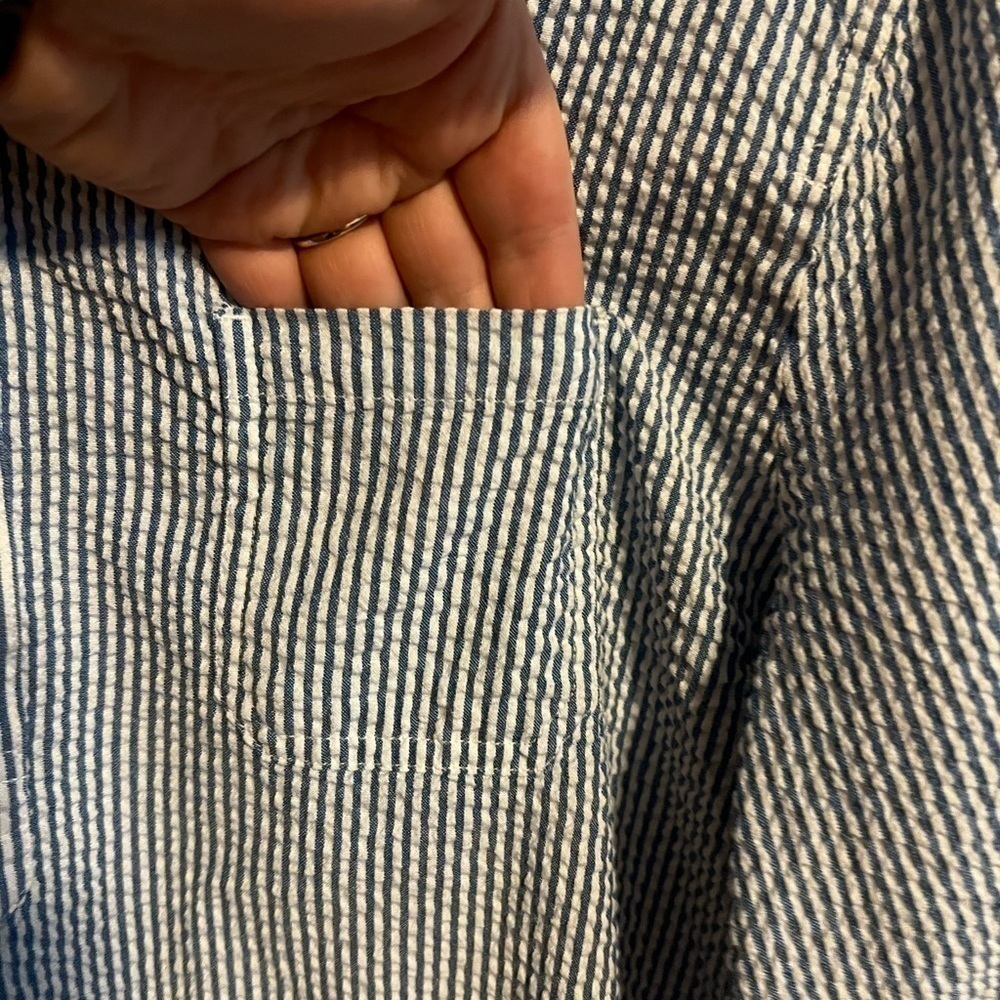 Karen Scott Striped Shirt Dress Size Large - Picture 5 of 10